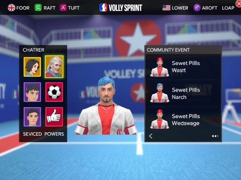 Volley Sprint Masters gameplay screenshot